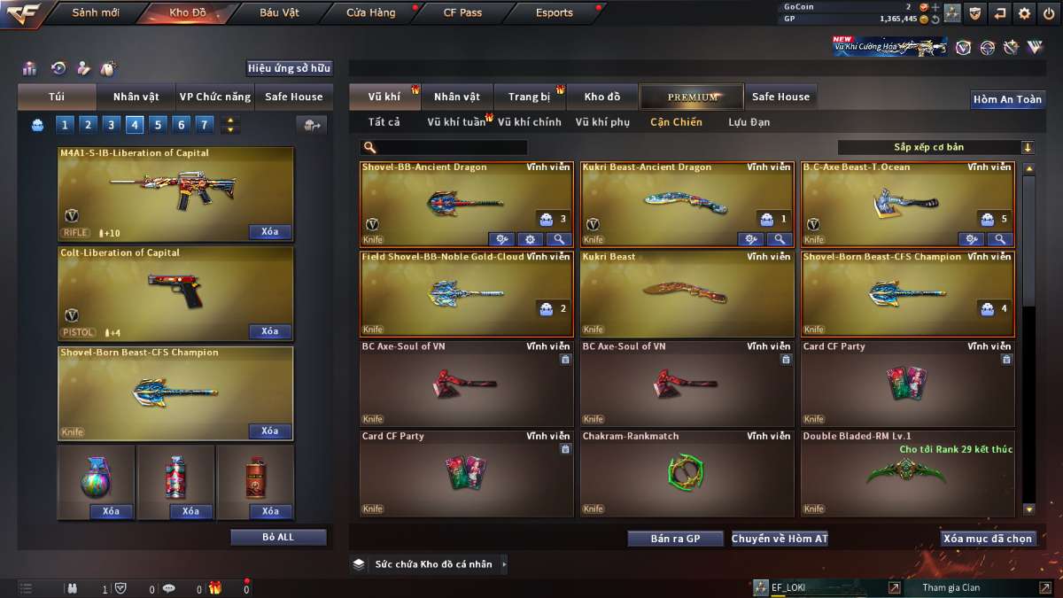 shop acc cf uy tin gia re